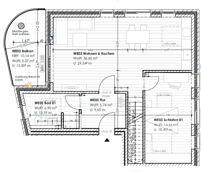 Grundriss_1. Etage Maisonettewohnung Wildeshausen