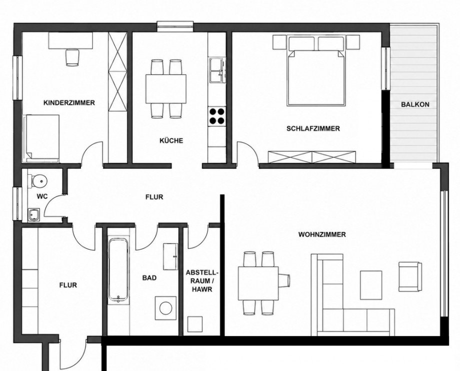 Grundriss Etagenwohnung Varel