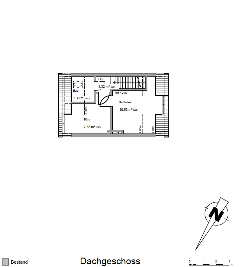 Grundriss DG Reihenmittelhaus Bremen