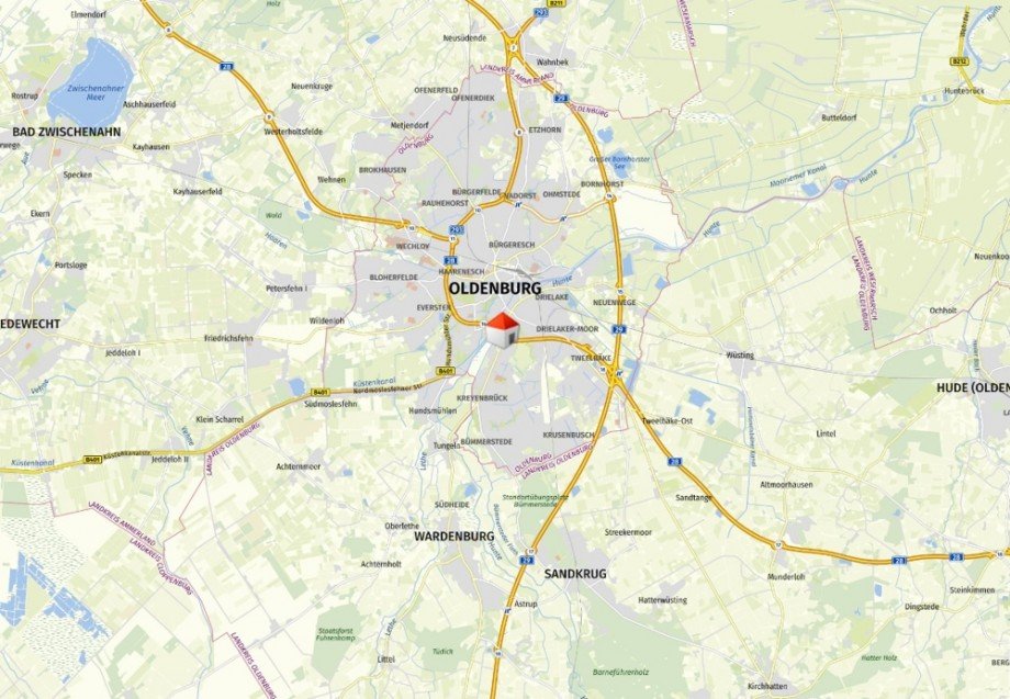 Makrolage Erdgeschosswohnung Oldenburg