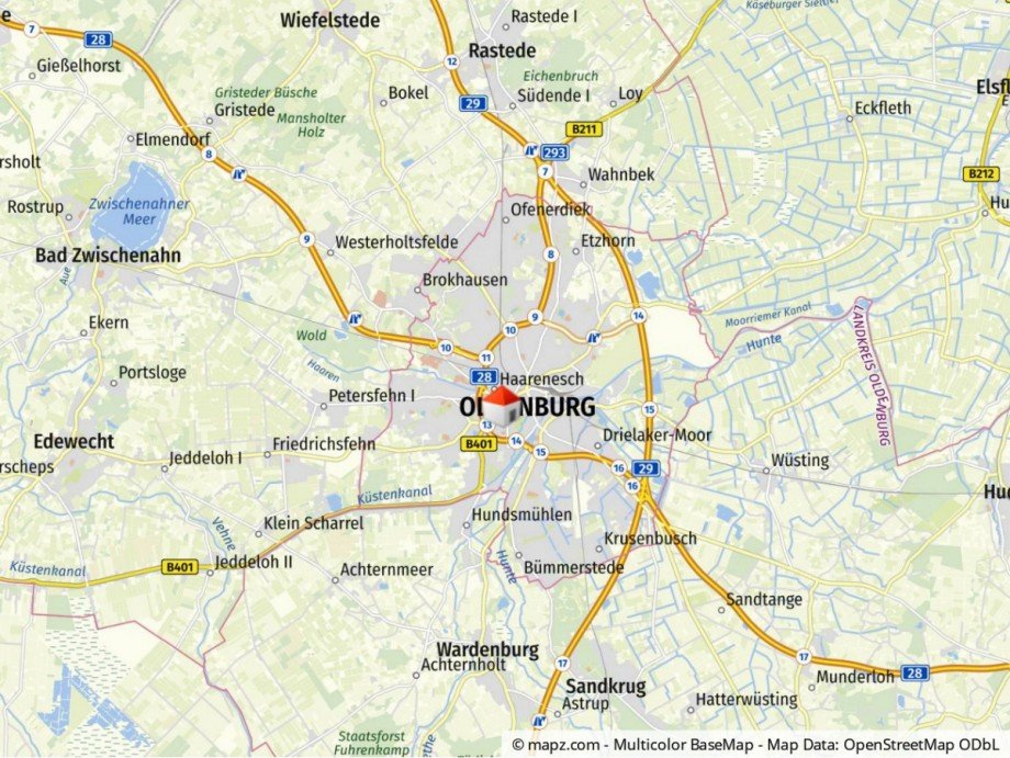 Makrolage Etagenwohnung Oldenburg