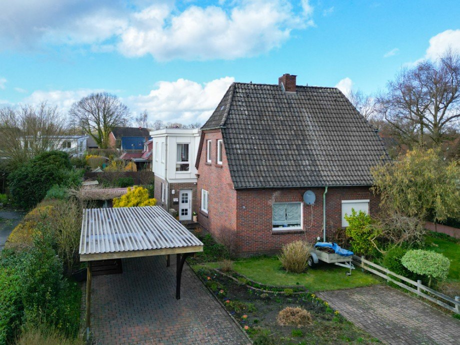 Au�enansicht Doppelhaush�lfte Bad Zwischenahn