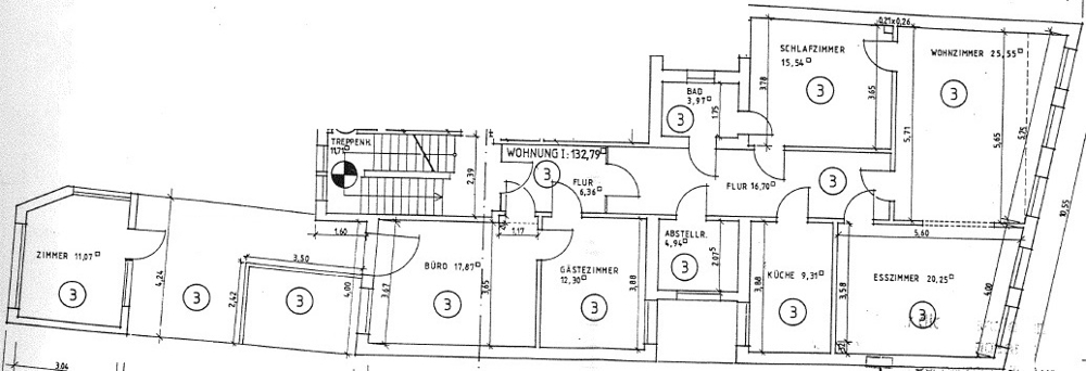 Grundriss 1. OG Etagenwohnung Oldenburg (Oldenburg)