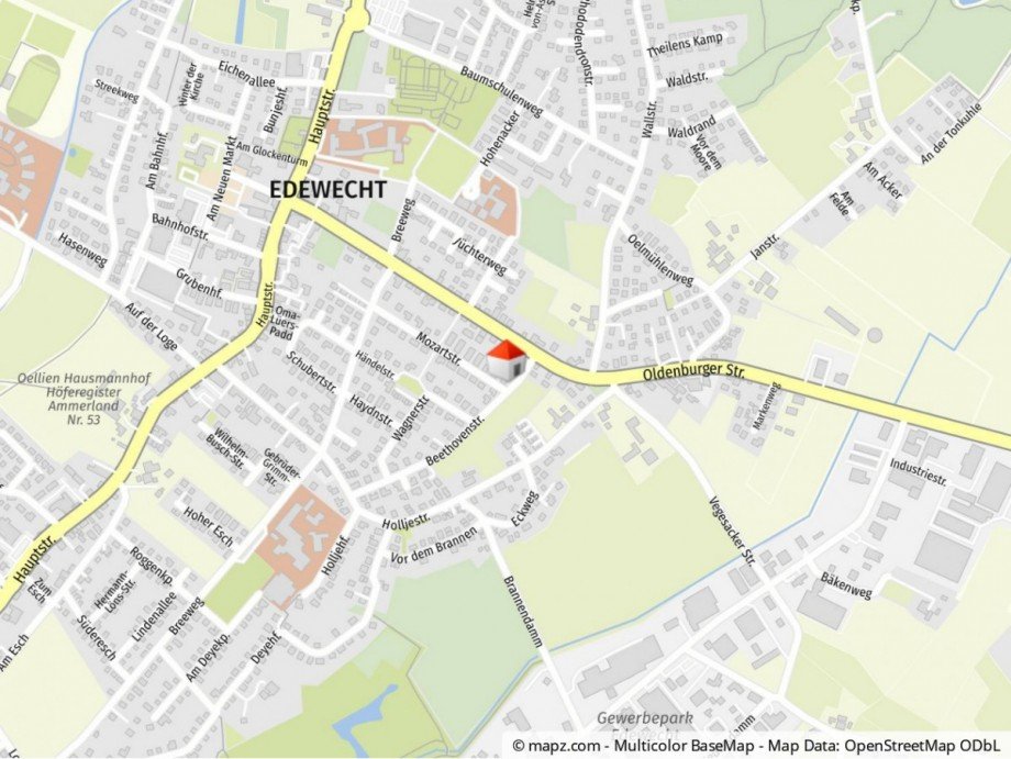 Geolyzer Kartenausschnitt Etagenwohnung Edewecht