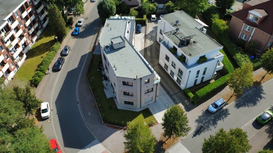Au�enansicht_Vogelperspektive Mehrfamilienhaus Oldenburg