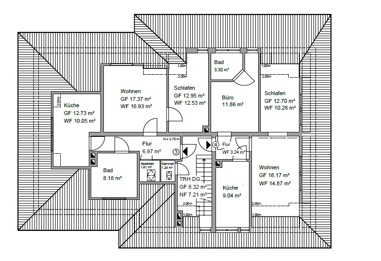 Grundriss_Dachgeschoss Haus Oldenburg